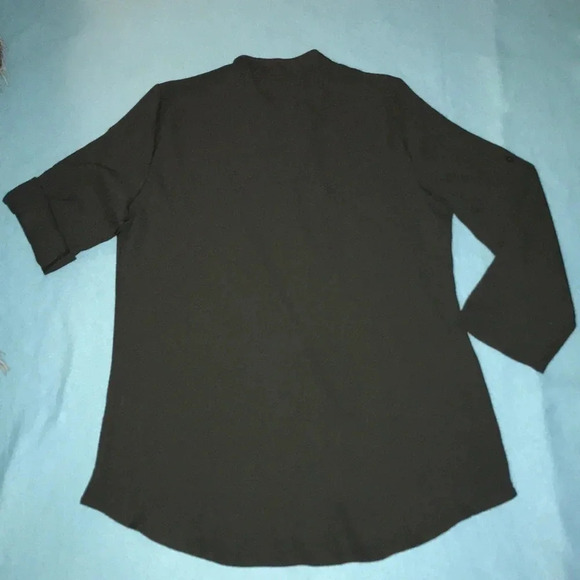 𝅺AMARYLLIS button up tunic roll up long sleeve  v-neck blouse NEW size XL - 3X - Picture 2 of 10